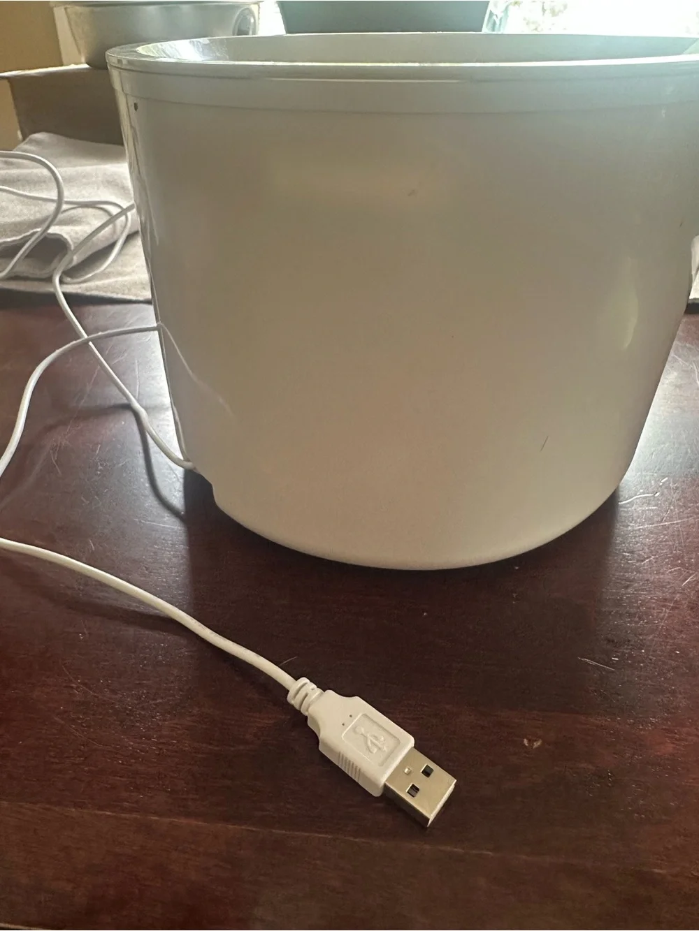 Premier White Cat Water Fountain with Visible Water Slot